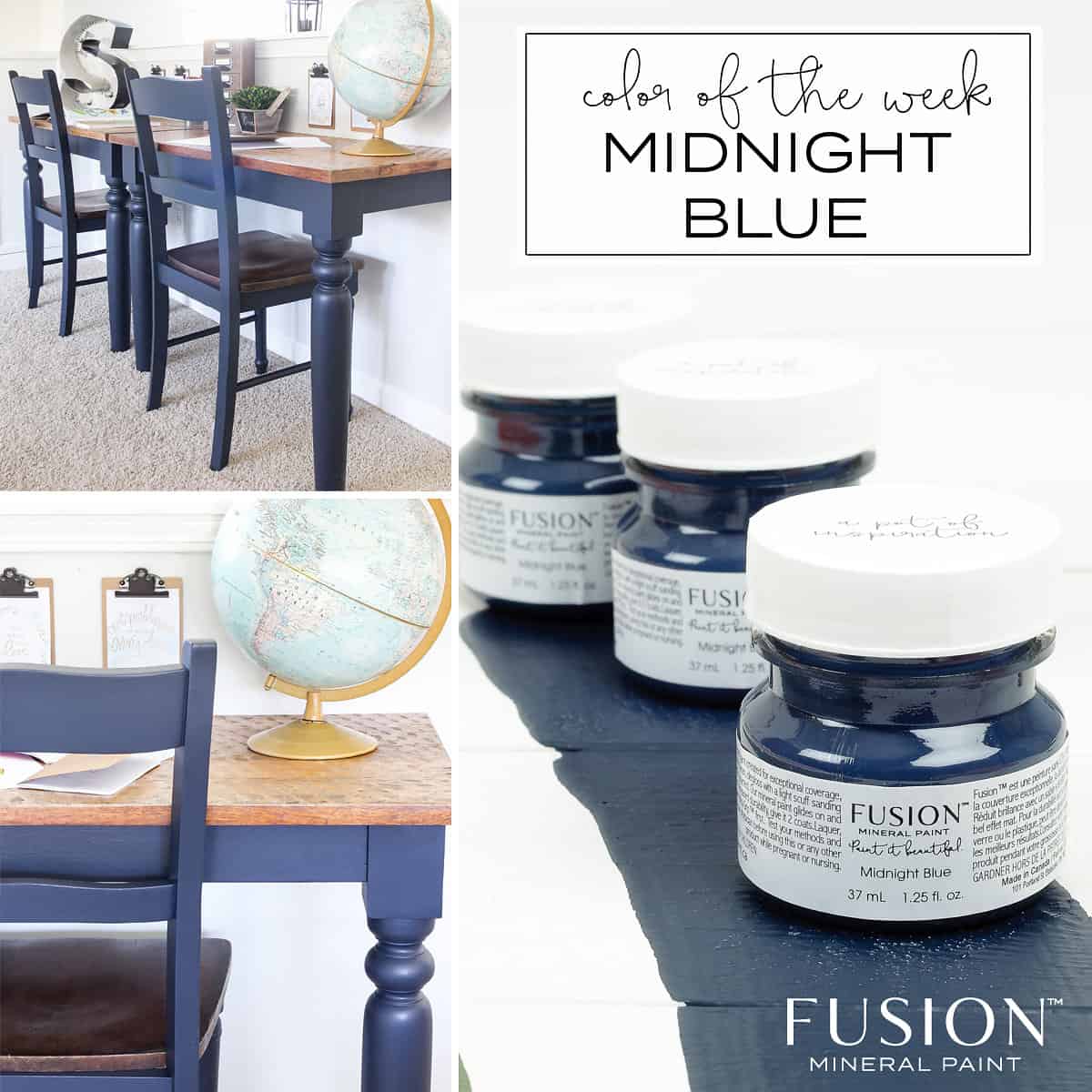 Fusion™ Mineral Paint Midnight Blue Varn