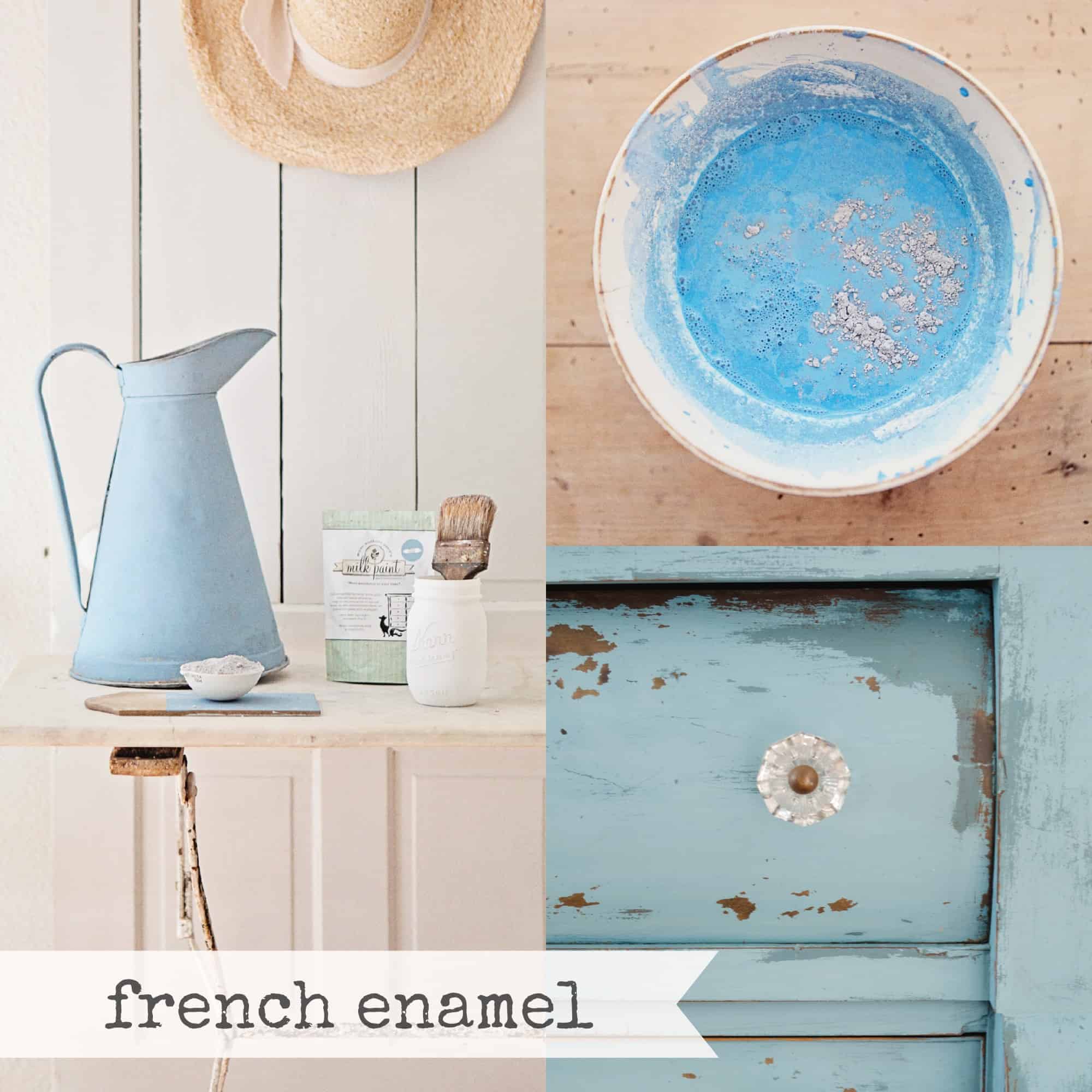 French Enamel Collage