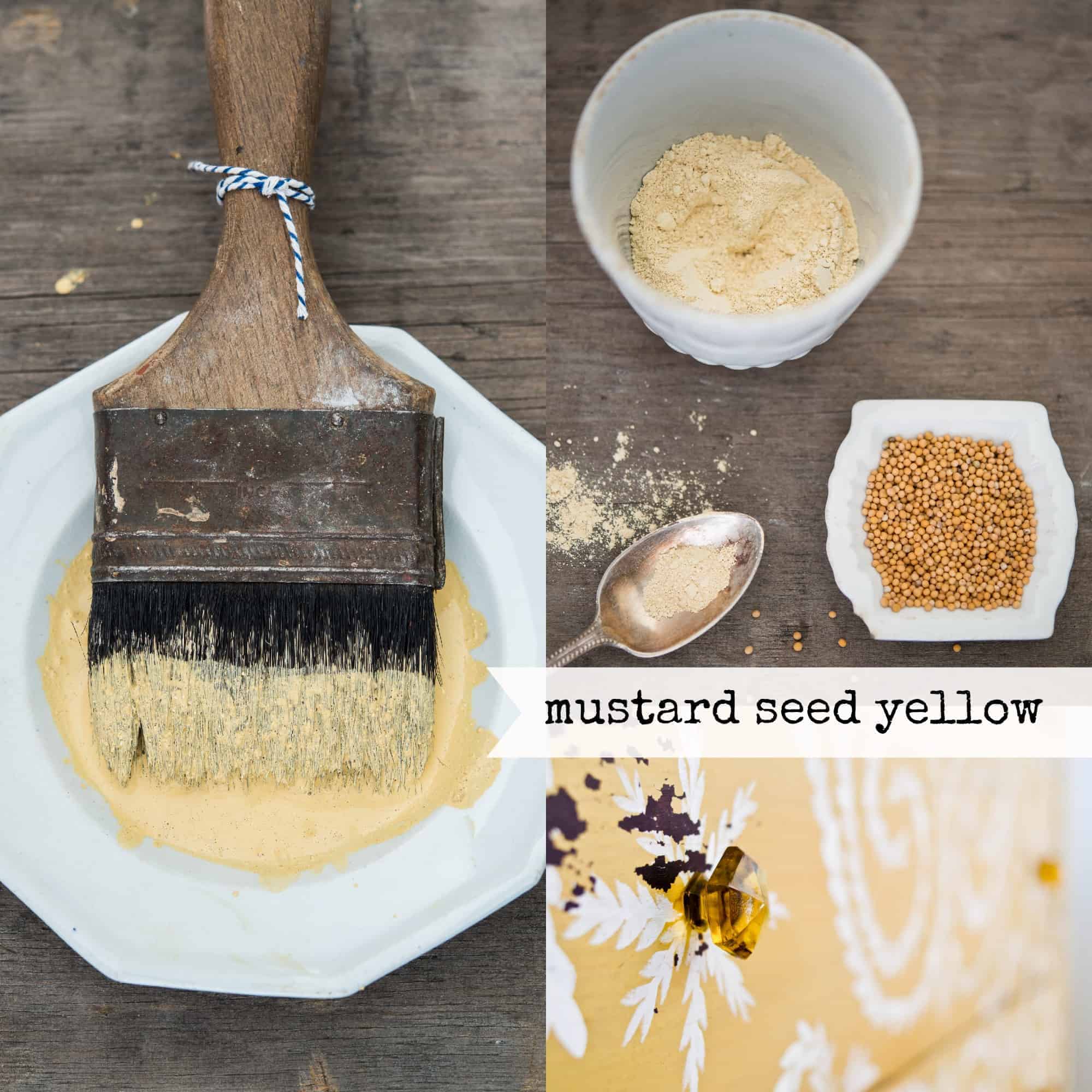 Mustard Seed Yellow Collage