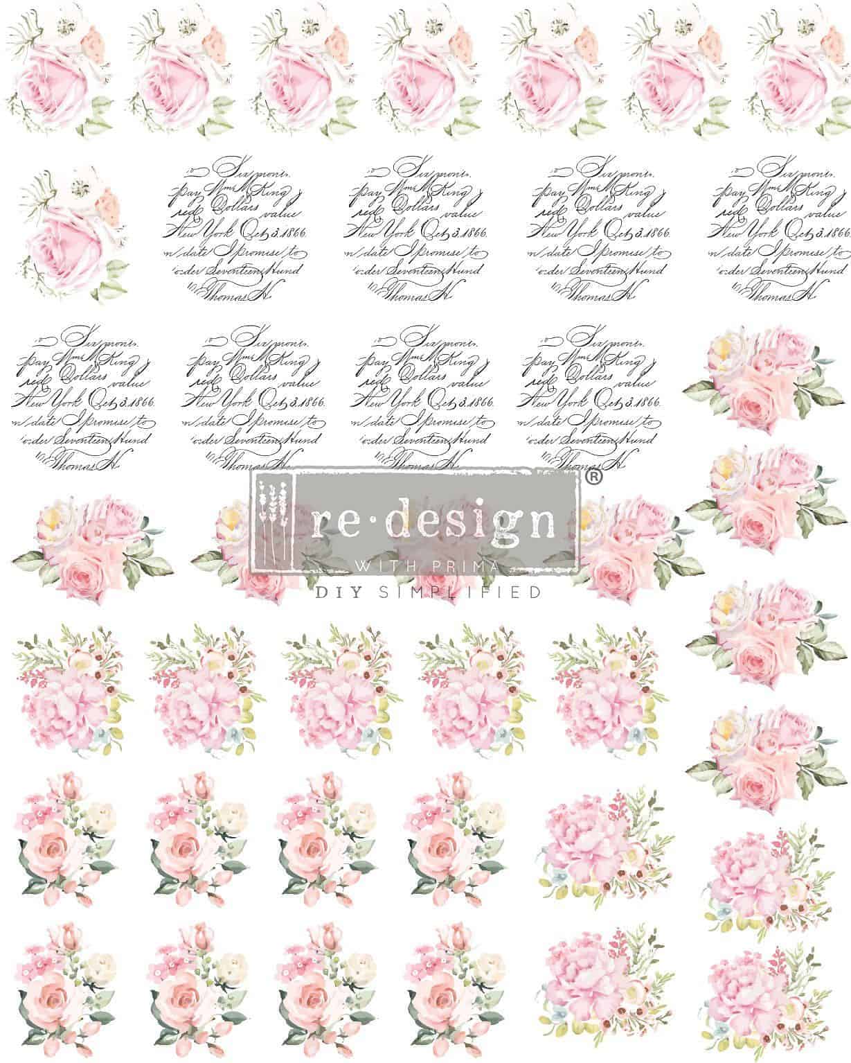 re-design with PRIMA siirdepilt nuppudele MAY FLOWERS