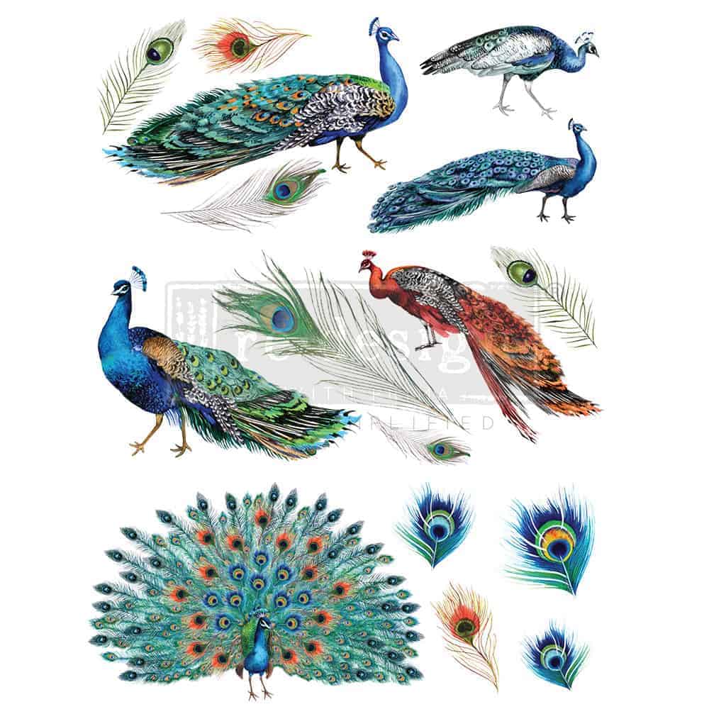 re-design with PRIMA siirdepilt PEACOCK DREAMS