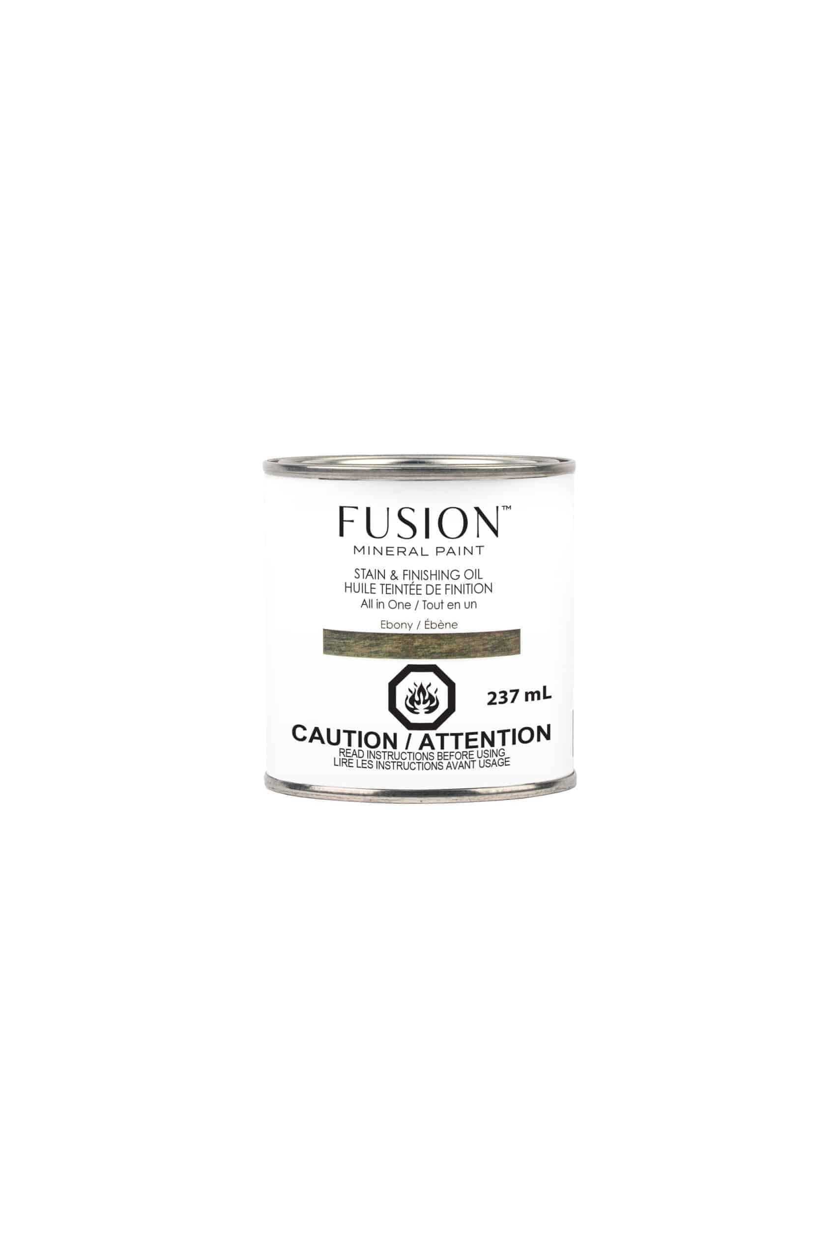 Fusion Mineral Paint Stain & Finishing Oil EBONY