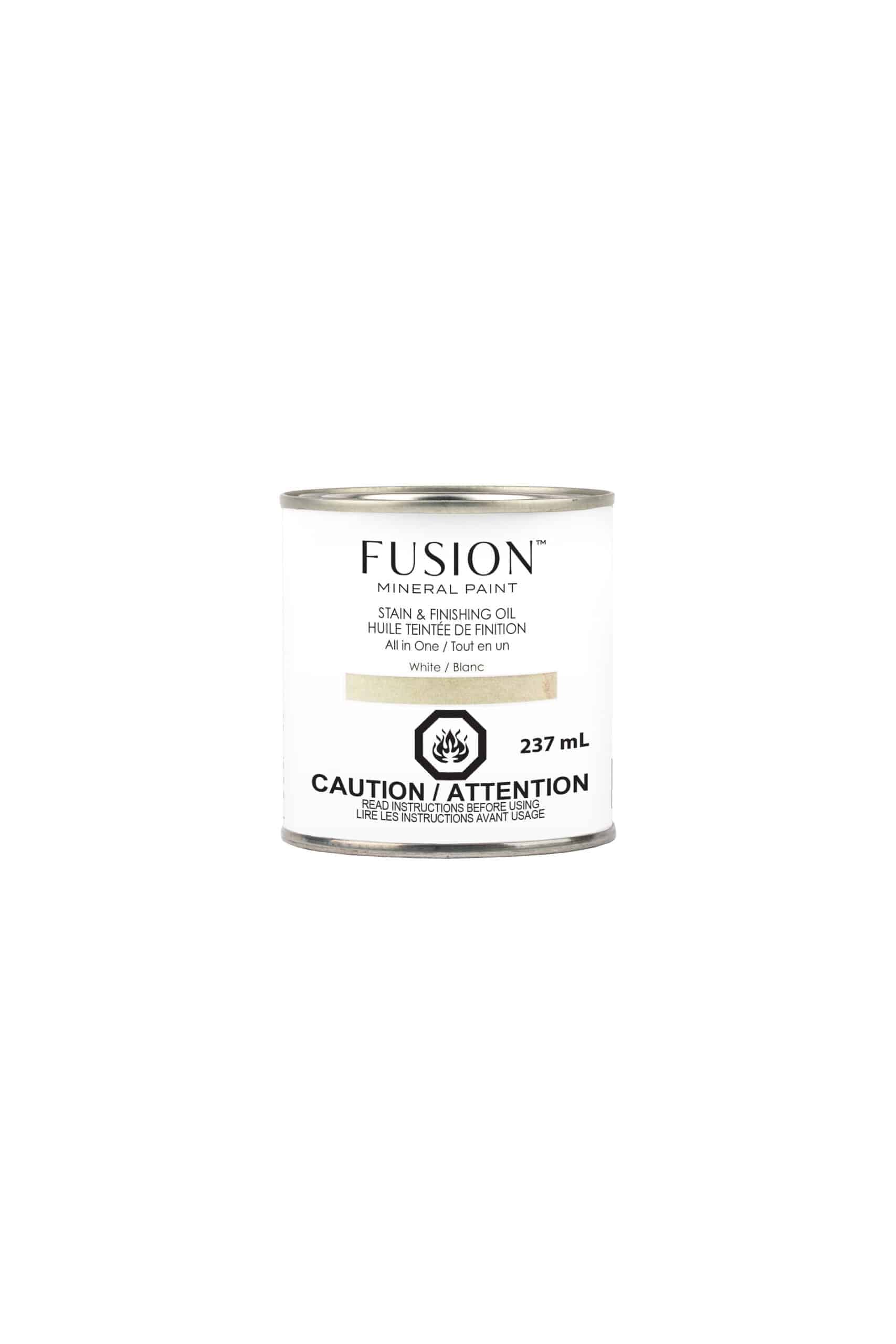 Fusion Mineral Paint Stain & Finishing Oil WHITE Fusion Mineral Paint Stain & Finishing Oil WHITE