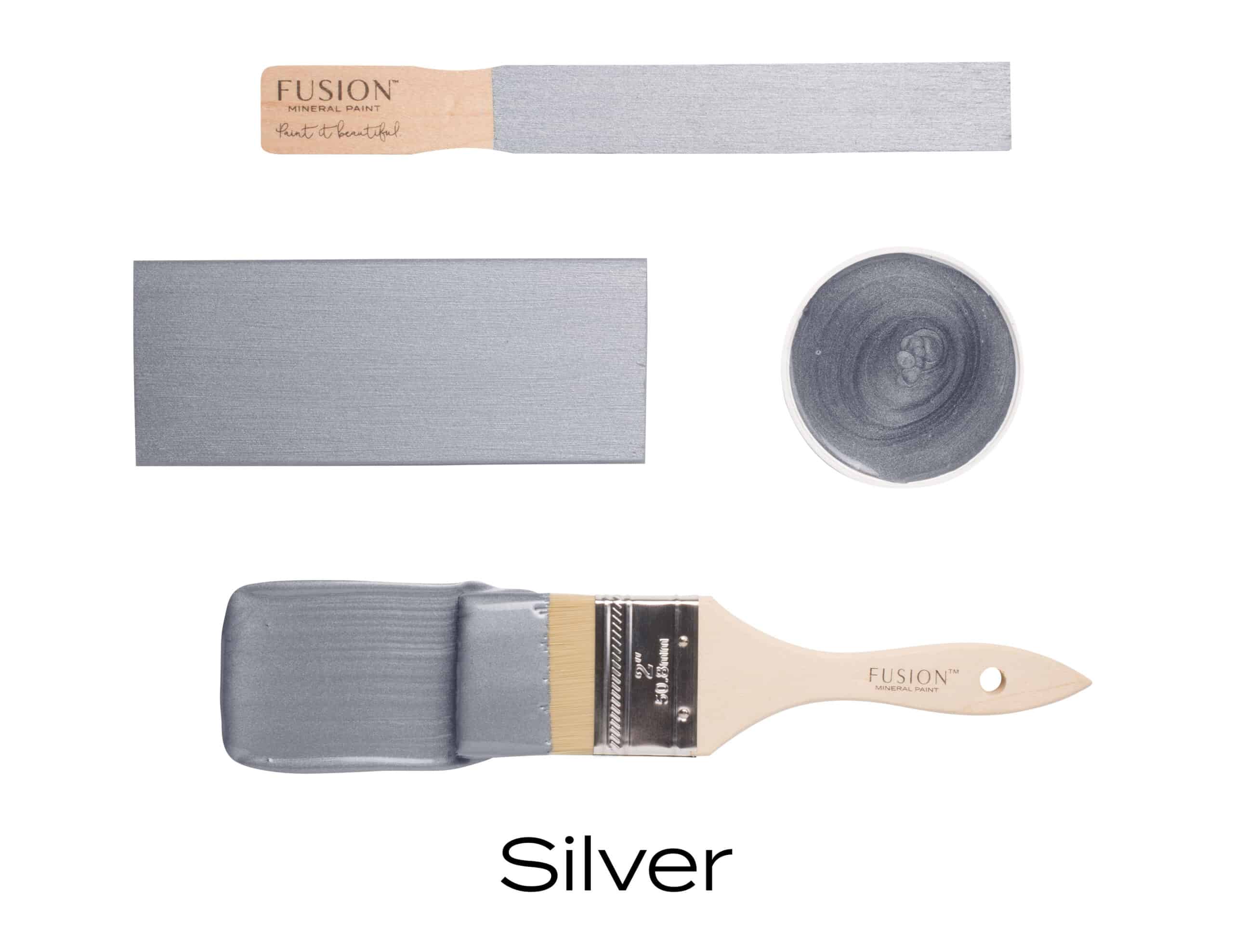 Fusion Mineral Paint Metallics SILVER