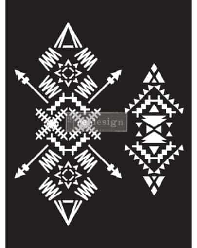 re-design with PRIMA šabloon TRIBAL IMPRINT