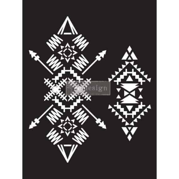 re-design with PRIMA šabloon TRIBAL IMPRINT