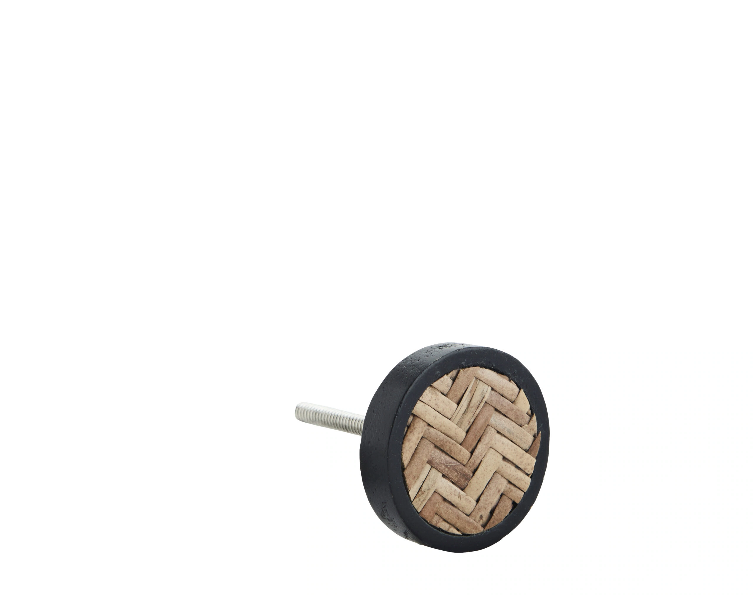 Puidust kapinupp MUST ROTANG Puidust kapinupp MUST ROTANG